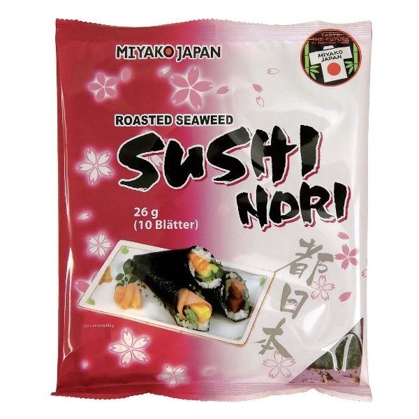 Sushi Nori alge 10 listova, 26g MIYAKO