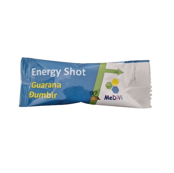 SHOT Energy guarana - đumbir 12g MEDIVI