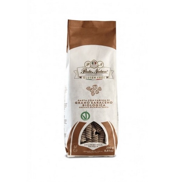 Testenina bez glutena heljda - fusili 250g Pasta Natura