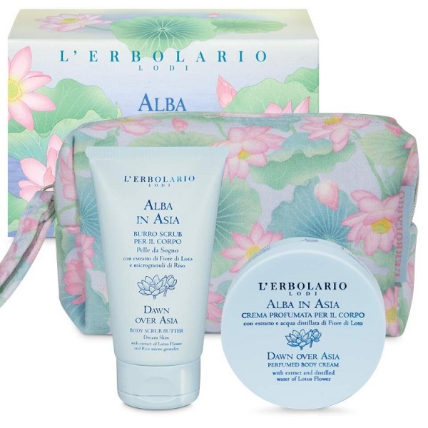  L'Erbolario Dawn Over Asia set - krema za telo 75ml  i piling 50ml