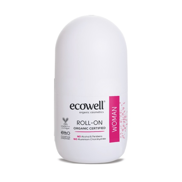 ECOWELL Organski dezodorans WOMAN roll on 75ml
