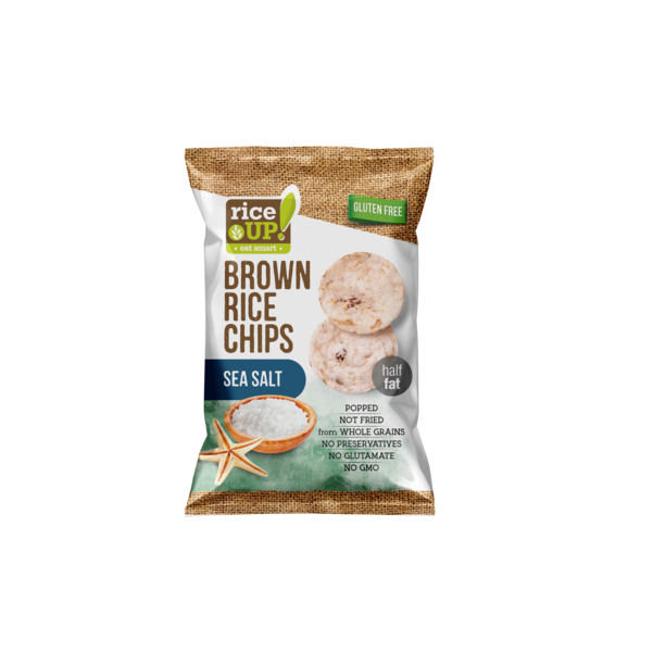 RICE UP Čips pirinčani - morska so 60g 