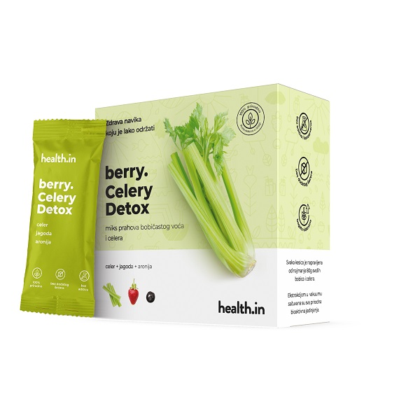 Berry Celery Detox 7 kesica x7g mix prahova celera, jagode i aronije Inventa Vita