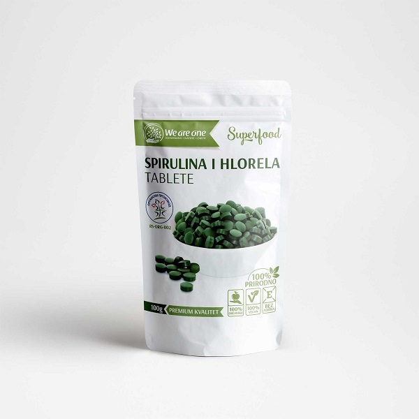 Spirulina i hlorela tablete 100g We are one