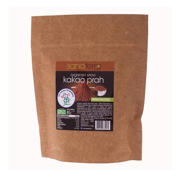 Kakao prah organski sirovi Sanaterra 80g