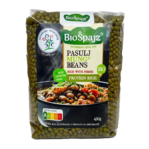 Pasulj mungo 450g Bio Špajz