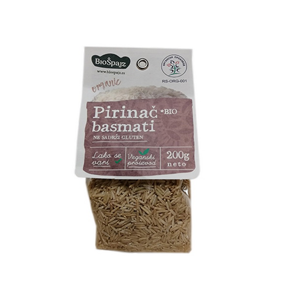 Integralni basmati pirinač 200g Bio Špajz