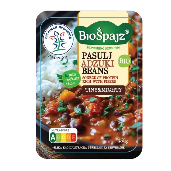 Pasulj azuki  organski 450g Bio Špajz