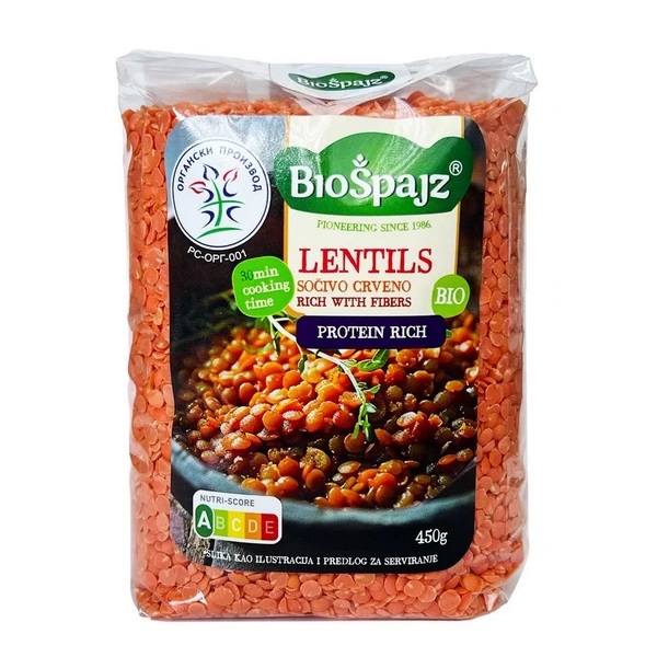 Crveno sočivo 450g Bio Špajz