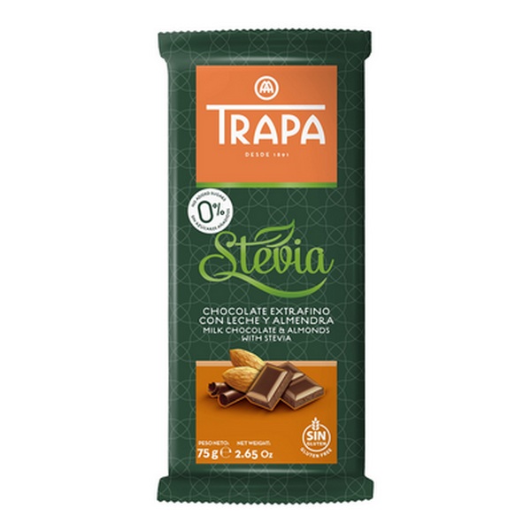  Trapa mlečna čokolada sa bademom sa zaslađivačem 75g