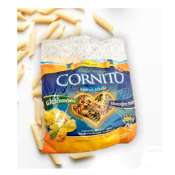CORNITO Testenina trobojne spirale - bez glutena 200g