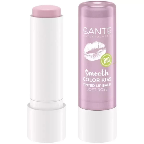 Sante Smooth color kiss balzam za usne 04 Soft Rose 4,8g