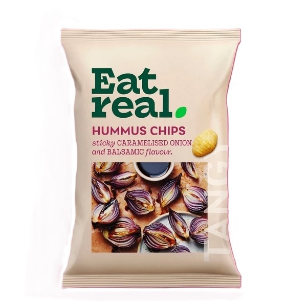 Humus Chips sa karamelizovanim lukom i ukusom balzamiko sirćeta 45g EAT REAL