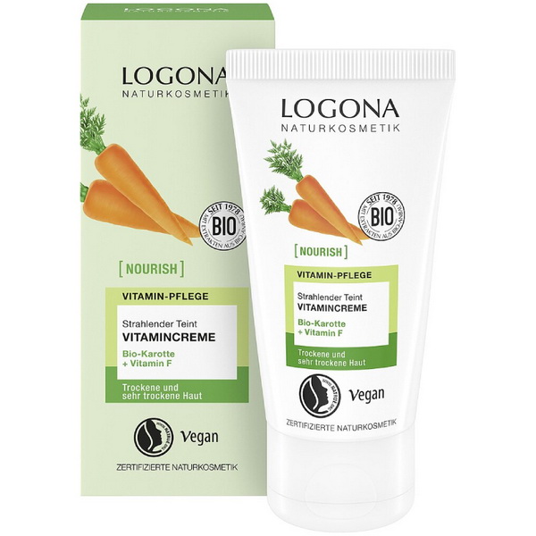 Logona vitaminska krema za blistav ten šargarepa 50ml