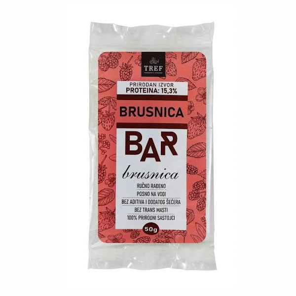  Bar Brusnica 50g Tref
