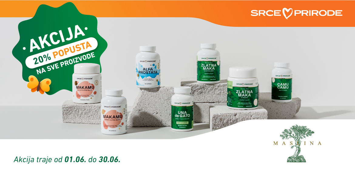 SRCE PRIRODE AKCIJA -20% NA CEO ASORTIMAN
