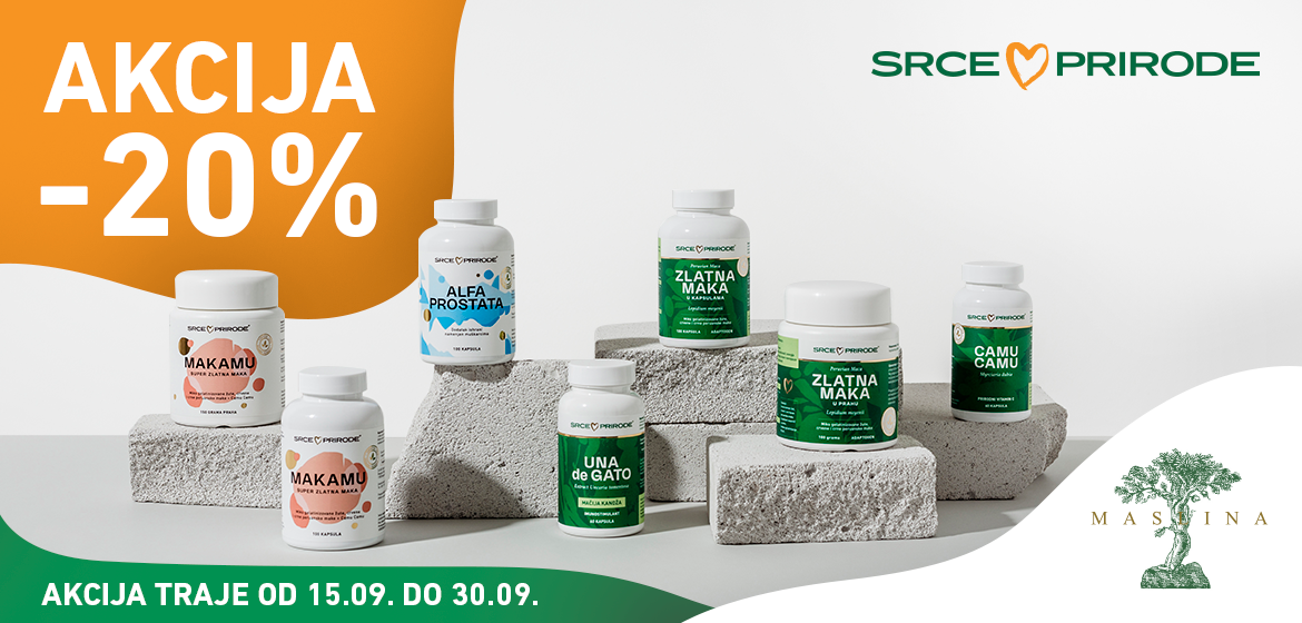 SRCE PRIRODE AKCIJA -20% NA CEO ASORTIMAN