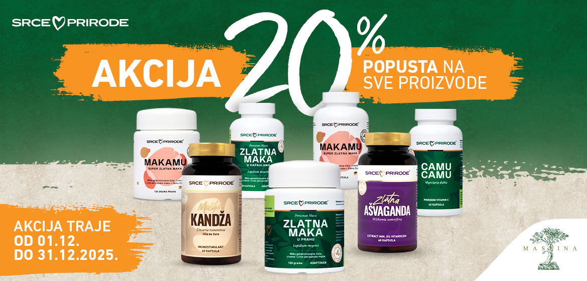 SRCE PRIRODE AKCIJA -20% NA CEO ASORTIMAN