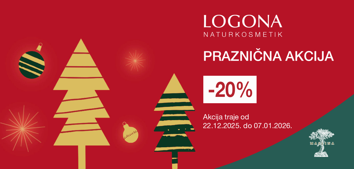 LOGONA NOVOGODIŠNJA AKCIJA -20% POPUSTA NA CEO ASORTIMAN
