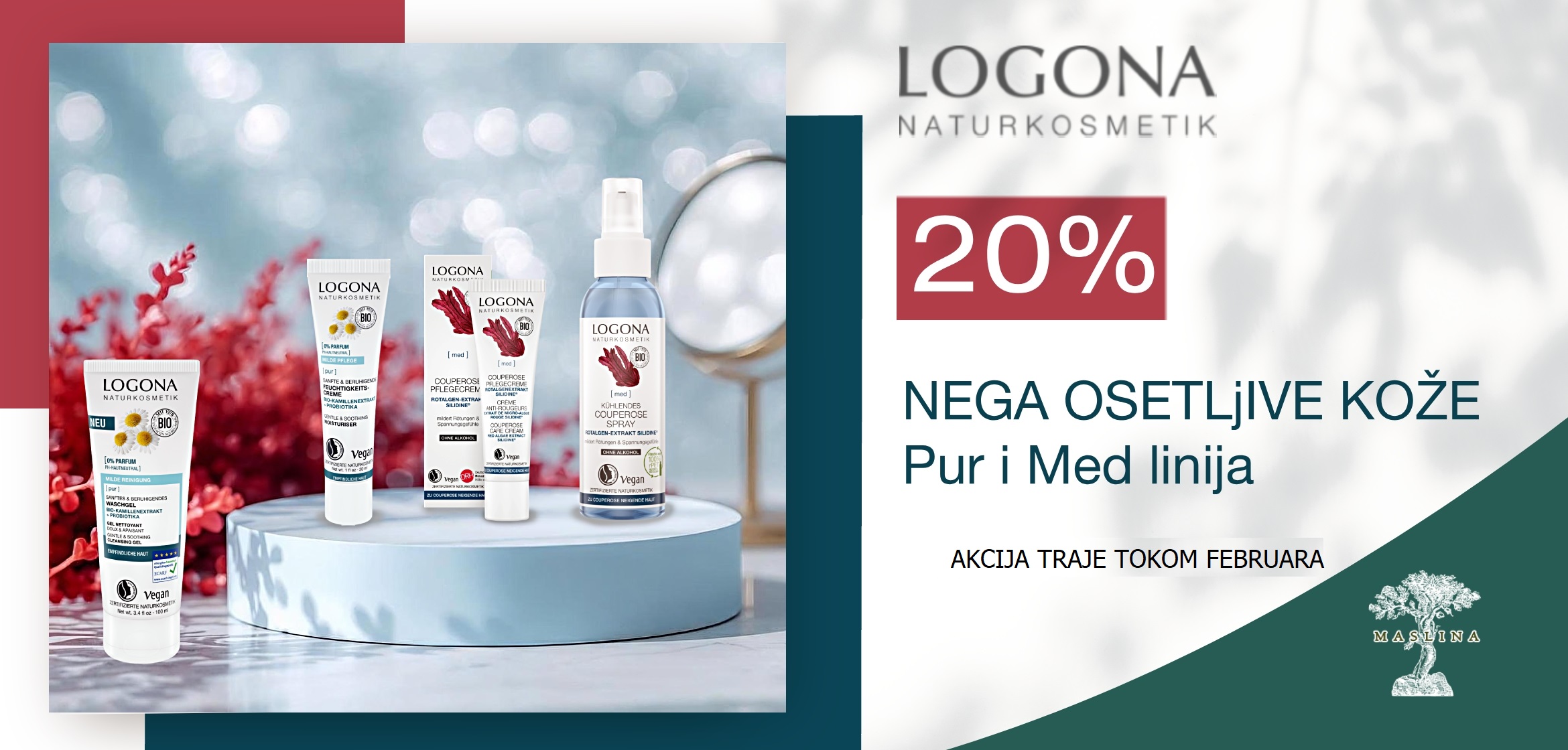 LOGONA NEGA OSETLJIVE KOŽE PUR I MED LINIJA