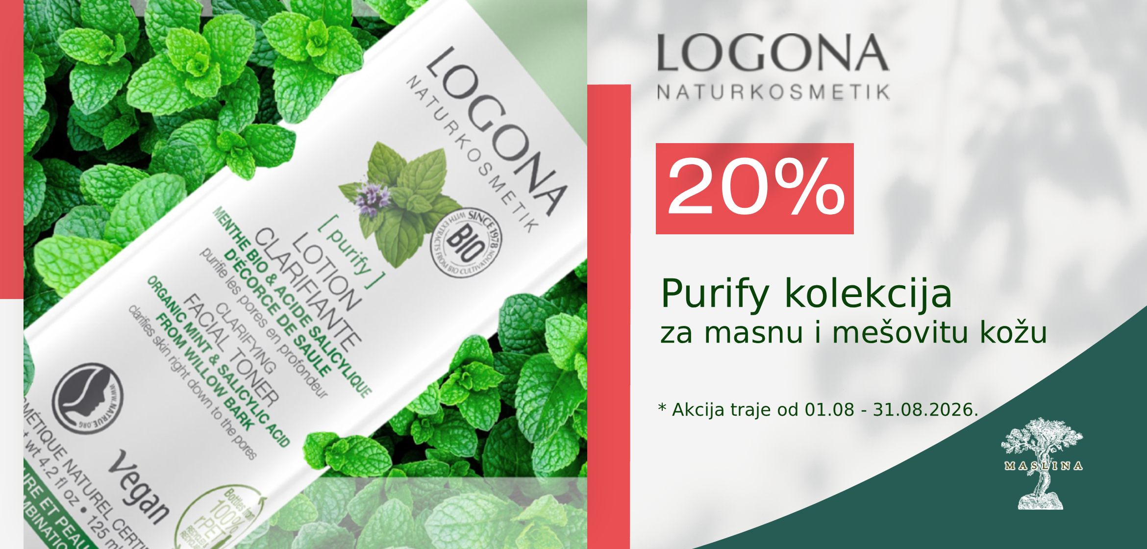 LOGONA NEGA MASNE I MEŠOVITE KOŽE LICA -20% POPUSTA