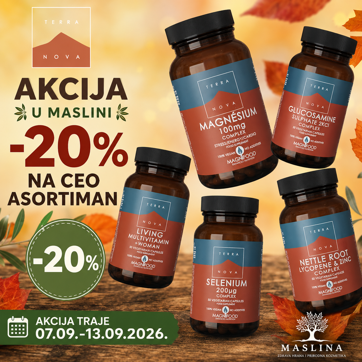 TERRANOVA ORGANSKI SUPLEMENTI -20%  POPUST