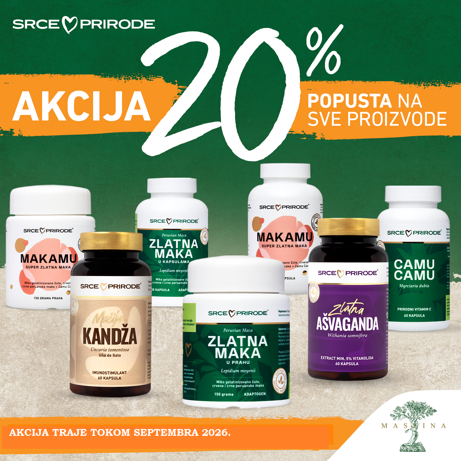 SRCE PRIRODE SUPLEMENTI -20% TOKOM SEPTEMBRA