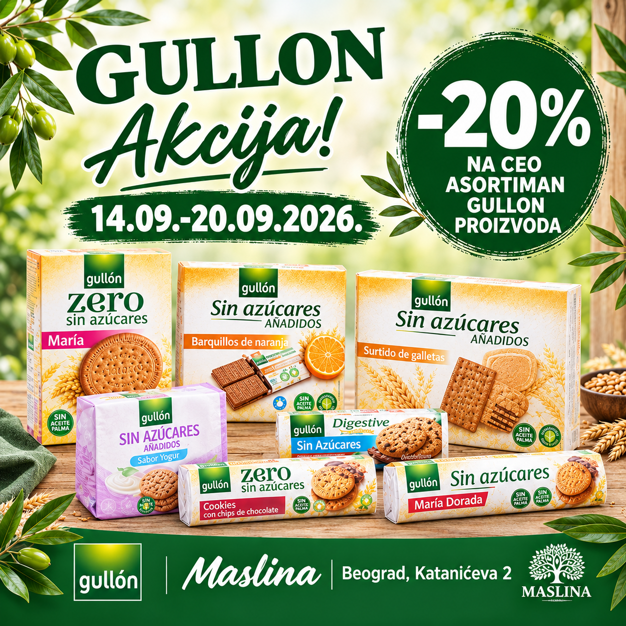 GULLON KEKSI CEO ASORTIMAN -20% POPUST
