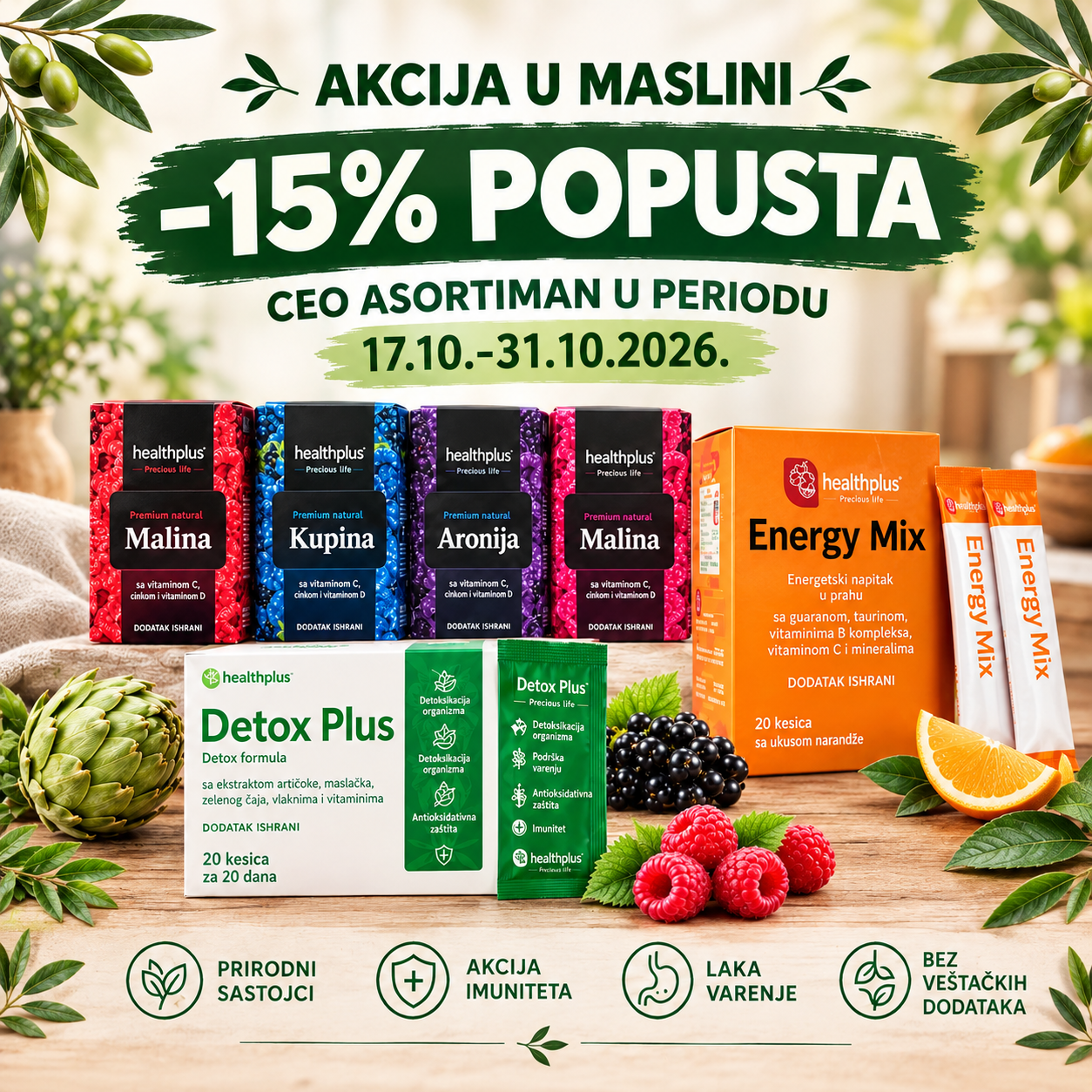 INVENTA VITA PRAH VOĆA I POVRĆA POPUST -15%